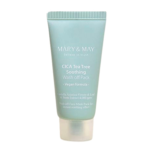 Mary & May - Cica Tea Tree Soothing Wash Off Mask Pack Mini [30g]