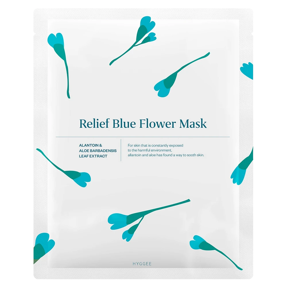 Hyggee - Relief Blue Flower Mask